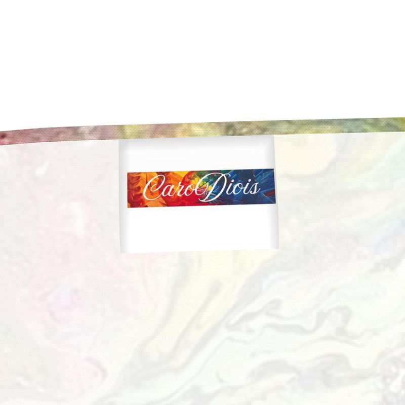 Foulard en soie "Plume" 🪶– création artistique CaroDiois (100% soie naturelle)