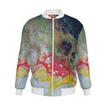 Bomber mixte personnalisé Playa – Veste artistique multicolore unisexe