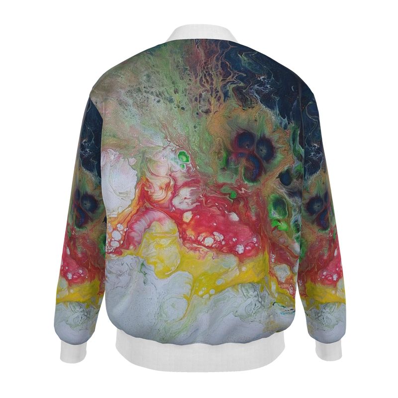 Bomber mixte personnalisé Playa – Veste artistique multicolore unisexe