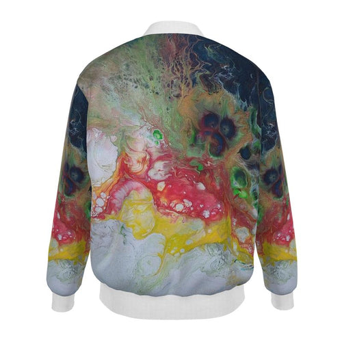 Bomber mixte personnalisé Playa – Veste artistique multicolore unisexe