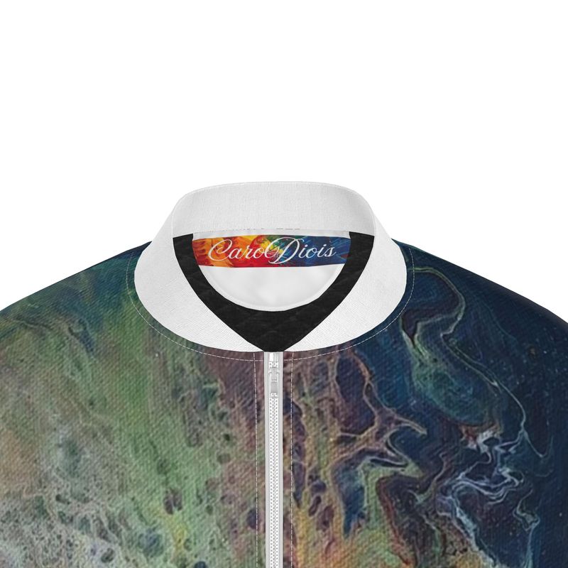 Bomber mixte personnalisé Playa – Veste artistique multicolore unisexe