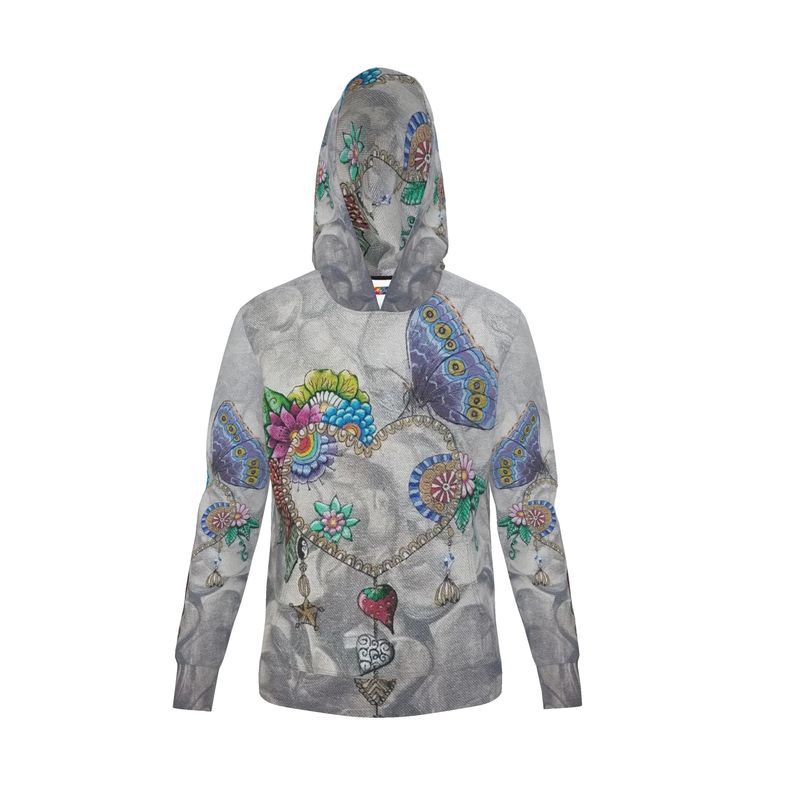 Sweat à capuche artistique femme – Création “Délicatesse”