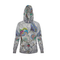 Sweat à capuche artistique femme – Création “Délicatesse”
