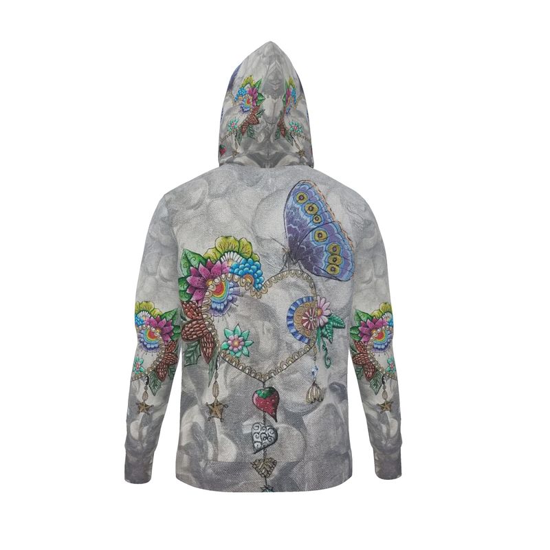 Sweat à capuche artistique femme – Création “Délicatesse”