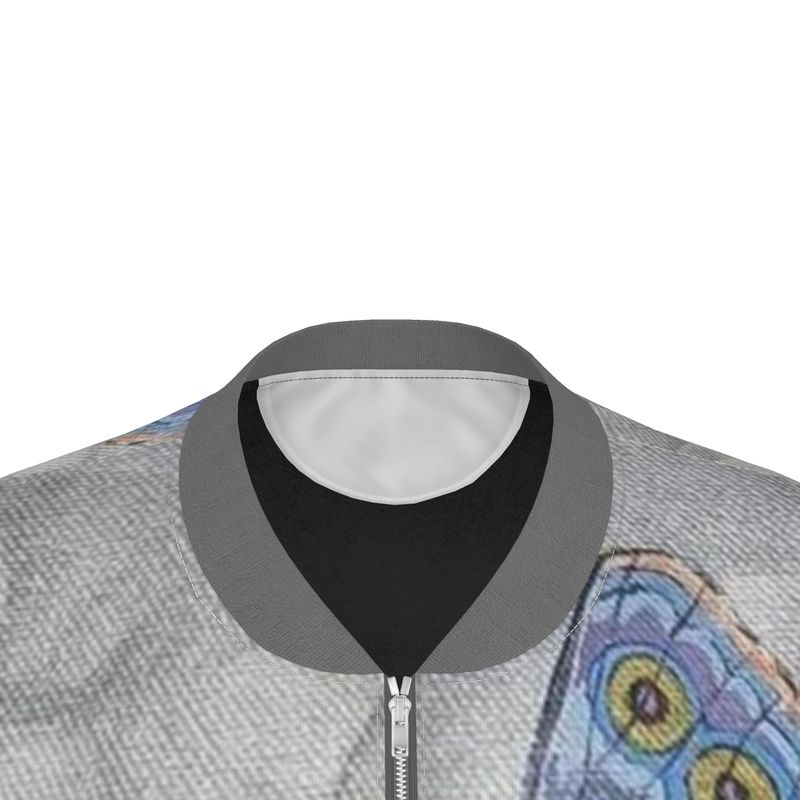 Veste bombers femme "Délicatesse" -veste imprimée florale élégante