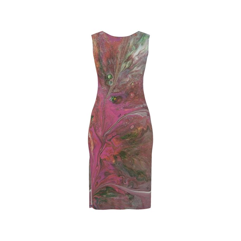 🌺Robe moulante - Création artistique Fleur CaroDiois