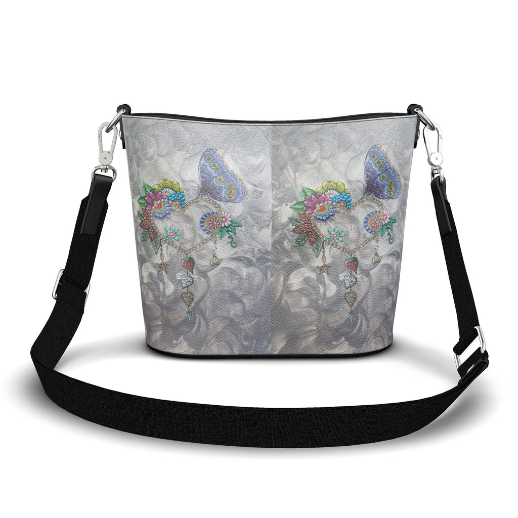 Grand sac fourre-tout en cuir imprimé- Collection Délicatesse - Edition limitée à 50 ex