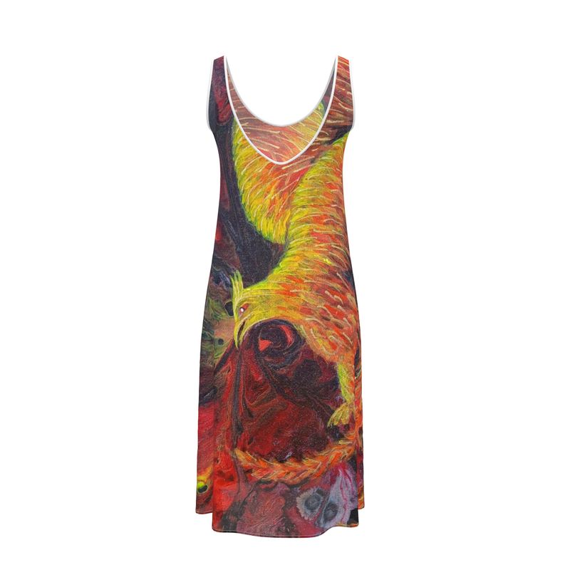 Robe midi sans manches Phoenix -CaroDiois