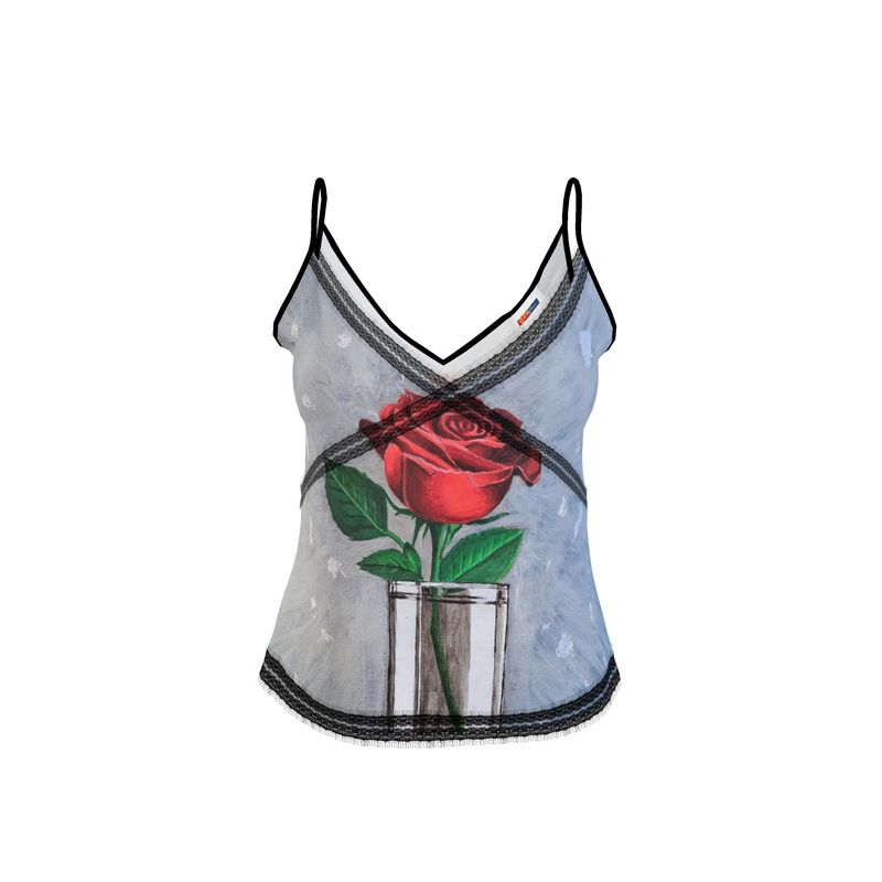 Caraco femme "Epanouissement" - Top artistique fleuri