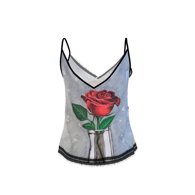 Caraco femme "Epanouissement" - Top artistique fleuri