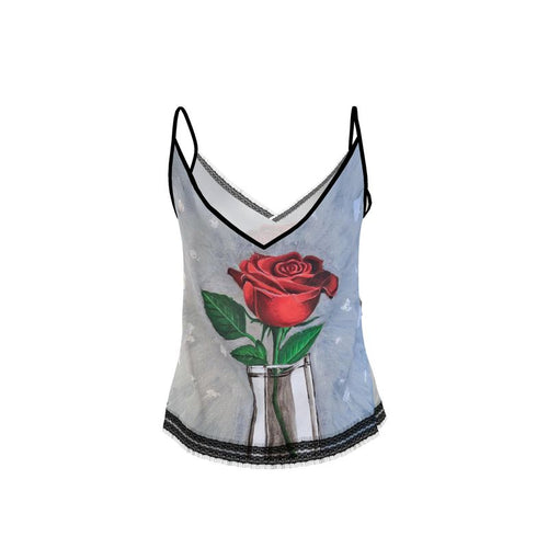 Caraco femme "Epanouissement" - Top artistique fleuri