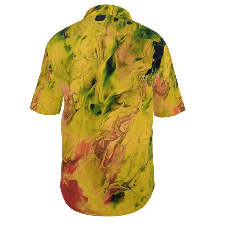Chemise Eruption🔥- chemise artistique en coton satin / CaroDiois
