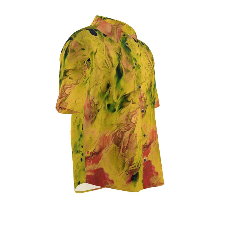 Chemise Eruption🔥- chemise artistique en coton satin / CaroDiois