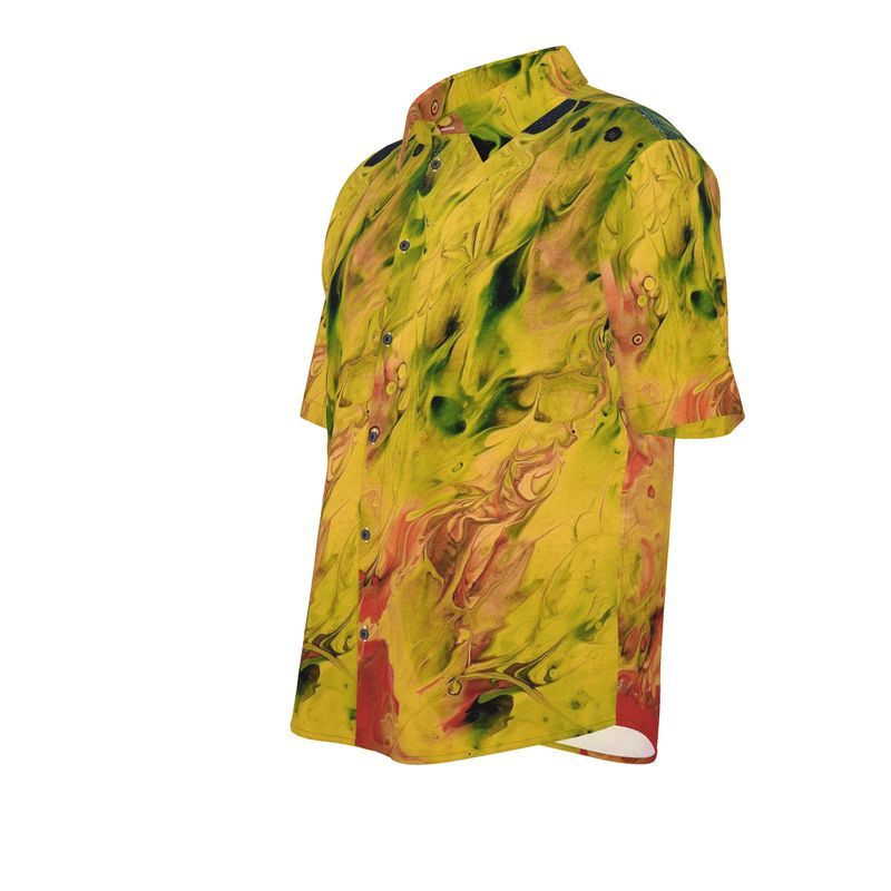 Chemise Eruption🔥- chemise artistique en coton satin / CaroDiois