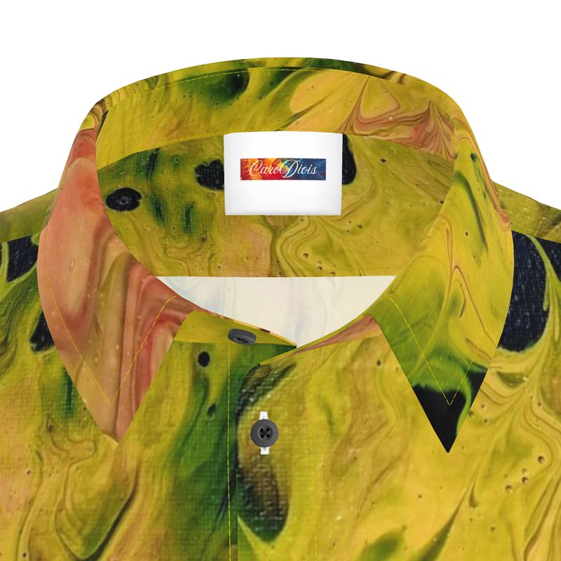 Chemise Eruption🔥- chemise artistique en coton satin / CaroDiois