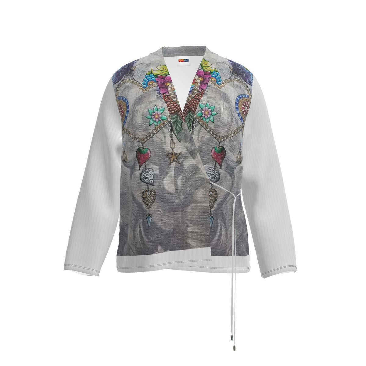 Blazer artistique femme en velours Délicatesse, vue de face