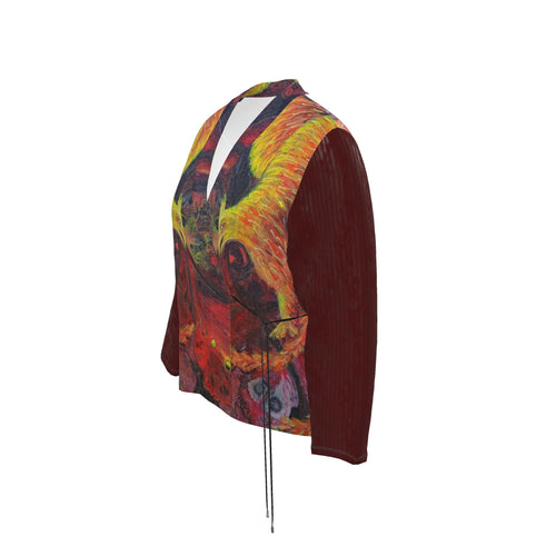 Blazer artistique femme Phoenix, vue de profil gauche
