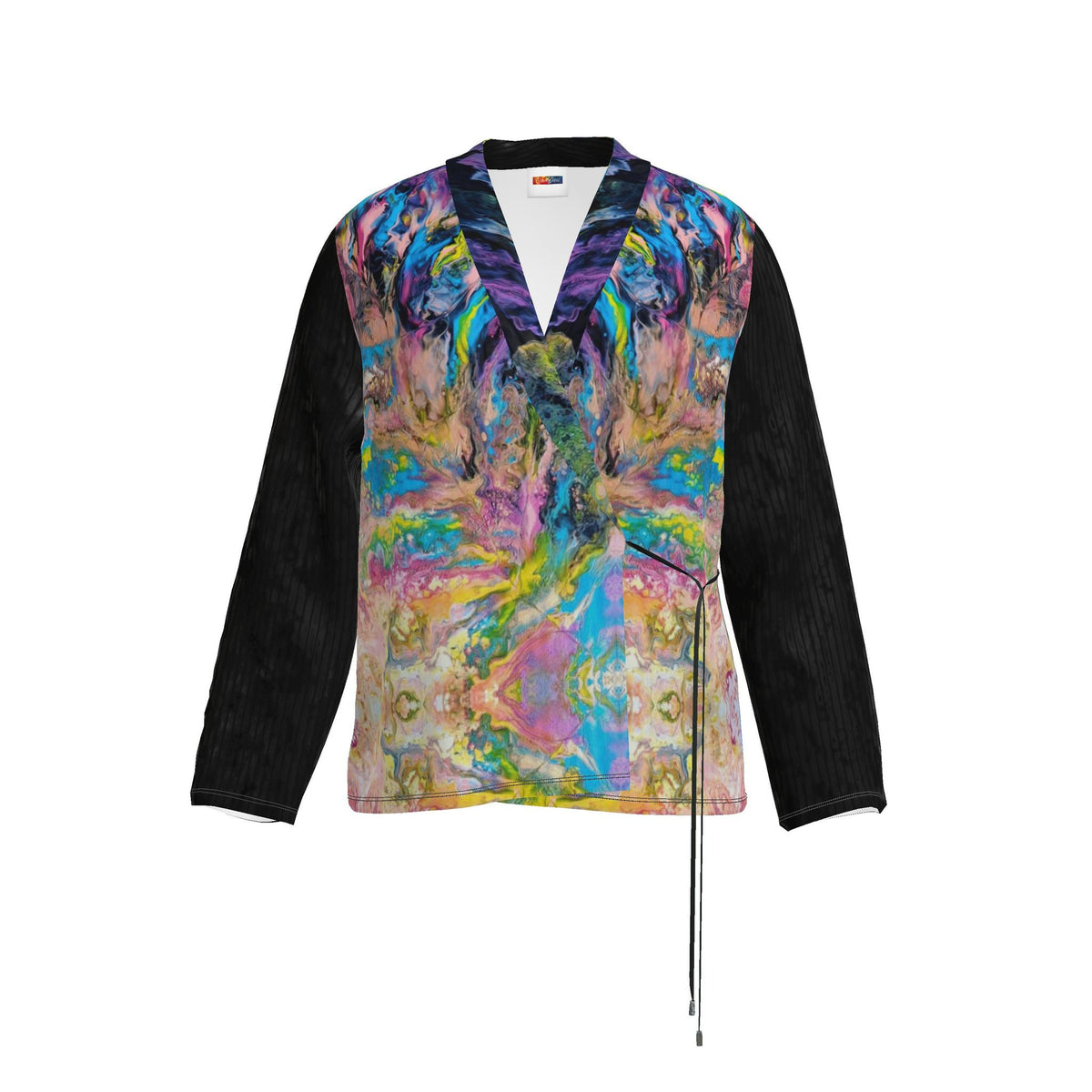 Blazer artistique femme Plume en velours, création CaroDiois