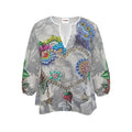 Blouse artistique femme Délicatesse, vue de face