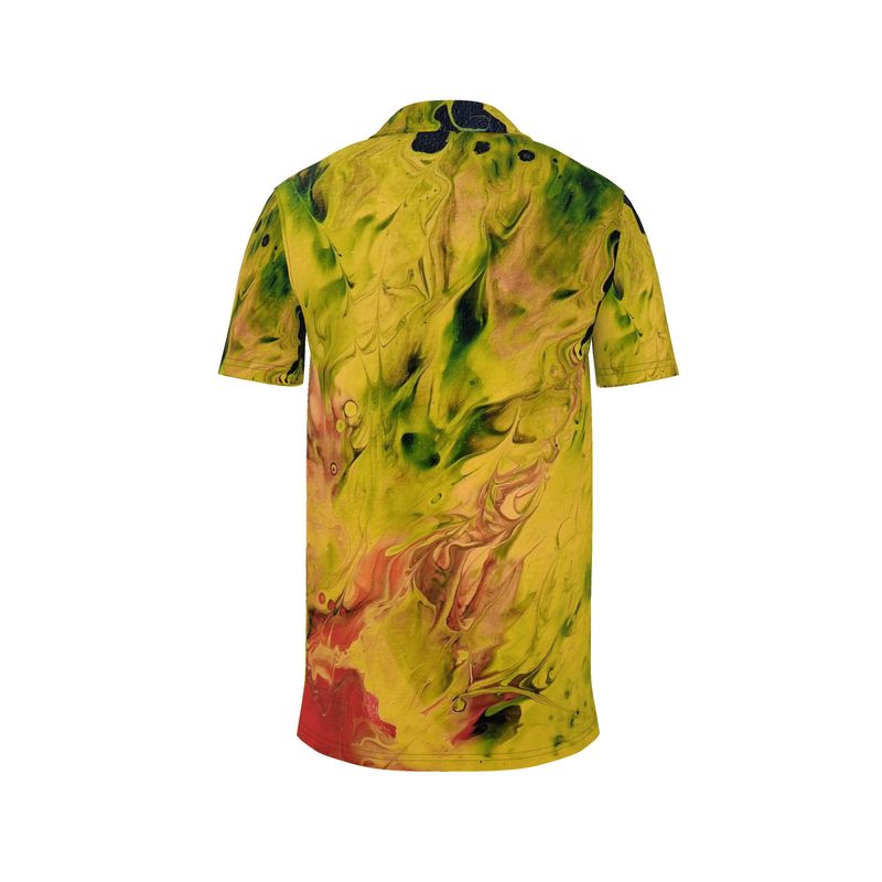 Polo artistique homme "Eruption"- CaroDiois