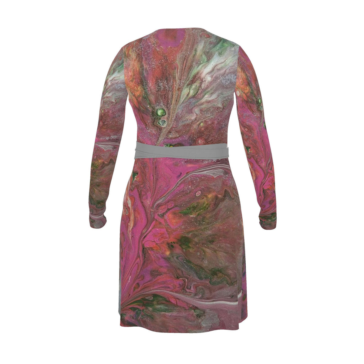 Robe artistique femme Fleur, vue de dos