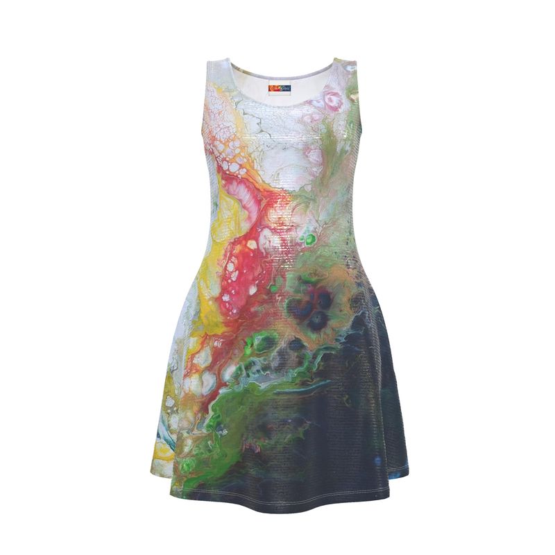 Robe Playa 🌊 – Robe artistique fluide en jersey recyclé | CaroDiois