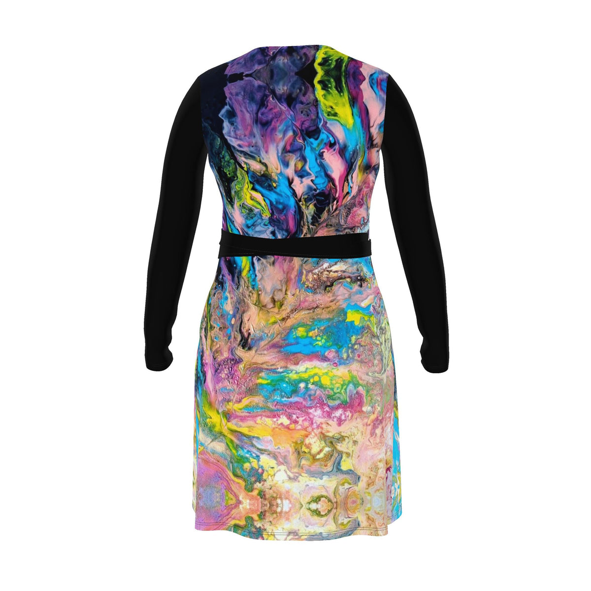 Robe portefeuille artistique Plume, vue de dos