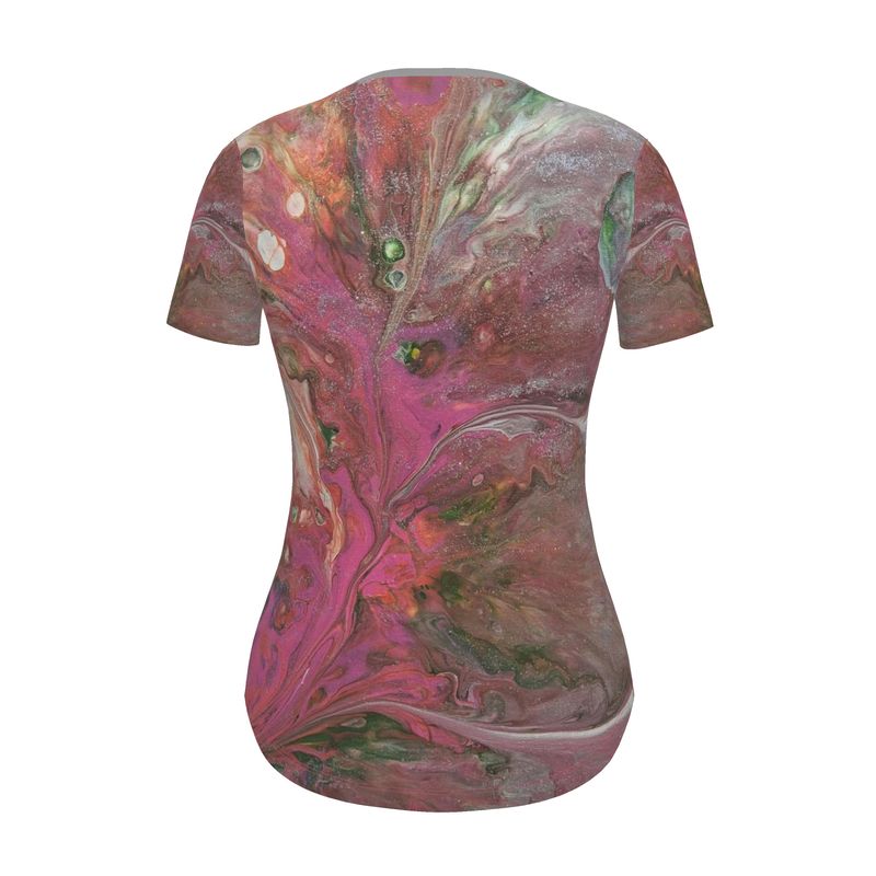 T-shirt pour Fleur🌺- Création artistique en coton/ CaroDiois