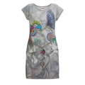 Robe moulante artistique “Délicatesse” – Robe en jersey coton imprimée d’œuvre originale, coupe ajustée