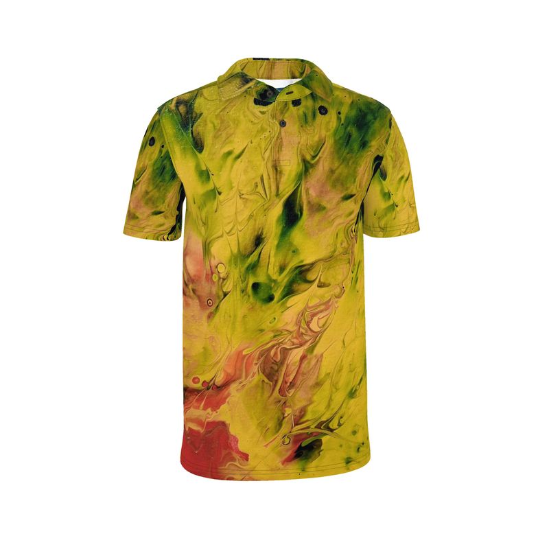 Polo artistique homme "Eruption"- CaroDiois