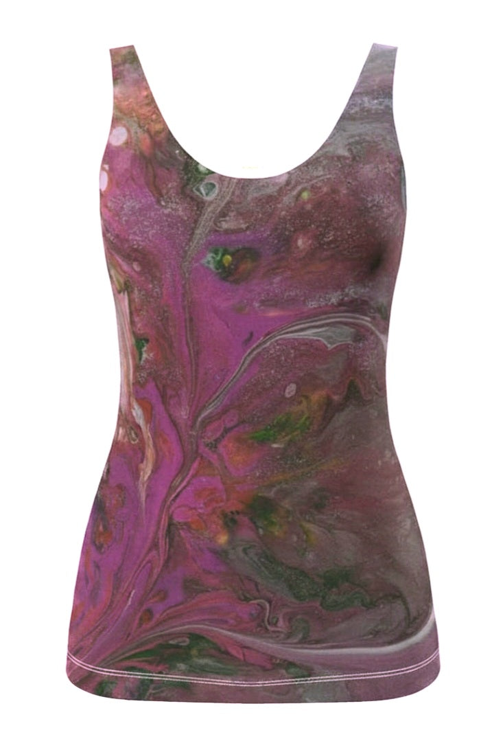 🌺Débardeur femme artistique – Fleur | Collection CaroDiois