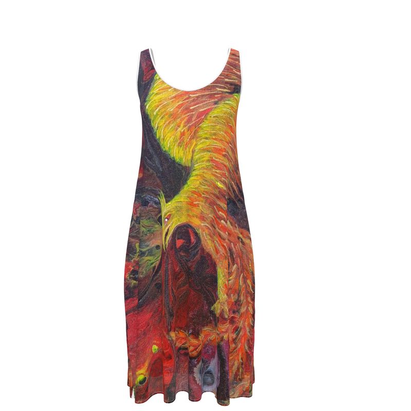 Robe midi sans manches Phoenix -CaroDiois